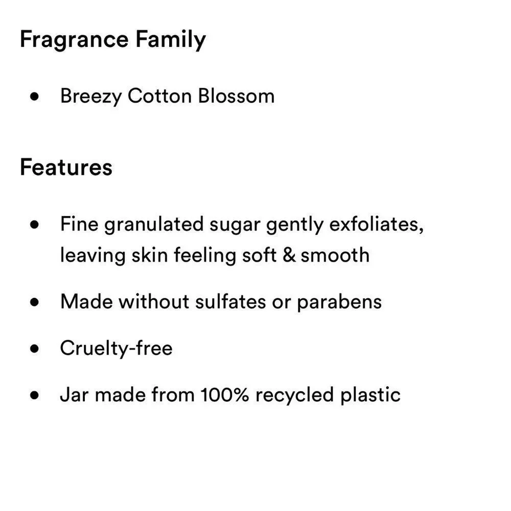 $5❤️‍🔥 Ulta Beauty SOFT COTTON Scented Body Scrub 🧼 NEW & SEALED - Picture 4 of 4